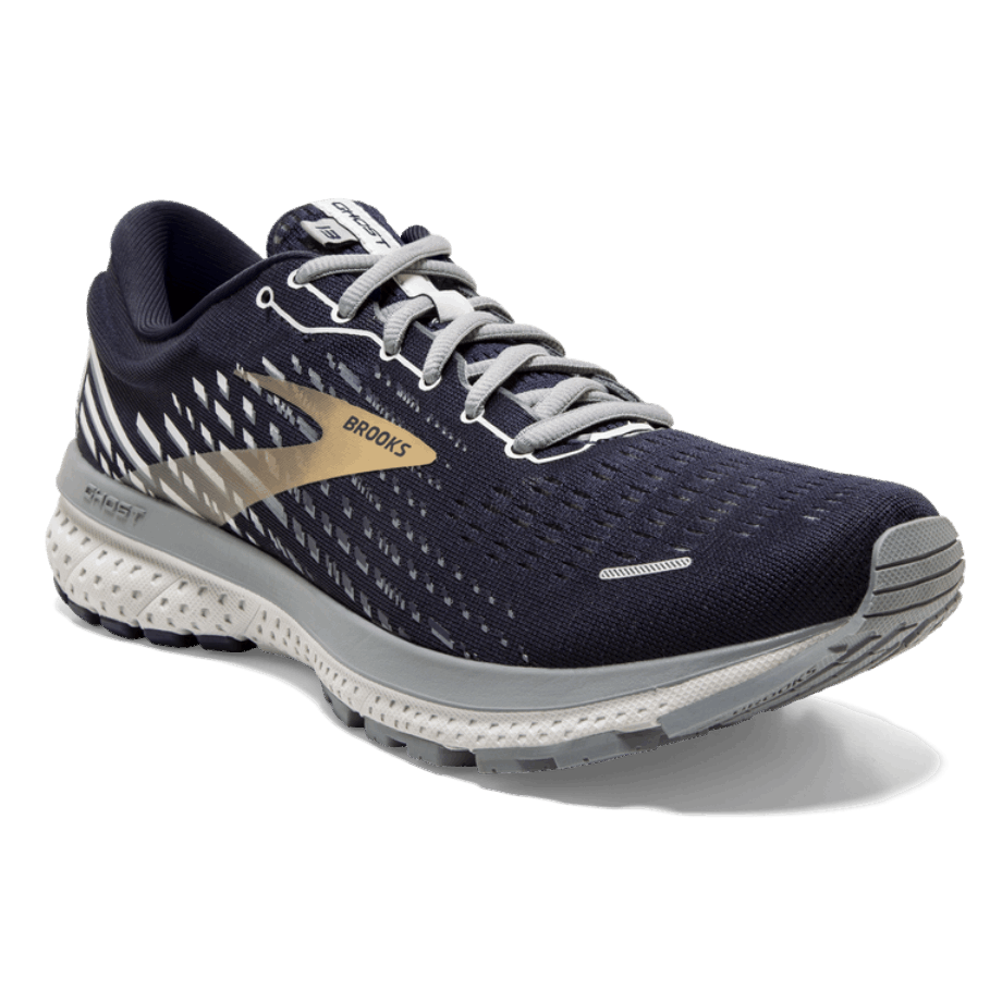 Brooks Ghost 13 Peacoat-grey-gold