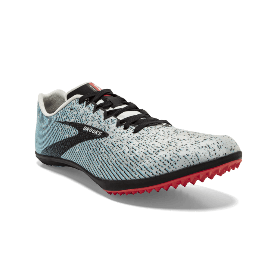 Brooks Mach 19 Sin Clavos Gris-negro-capri