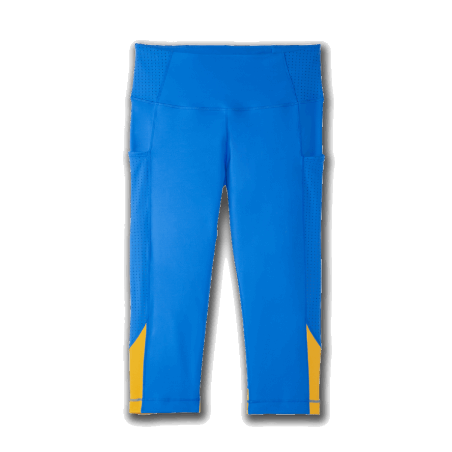 Brooks Method 1/2 Crop Tight Blue Bolt-saffron
