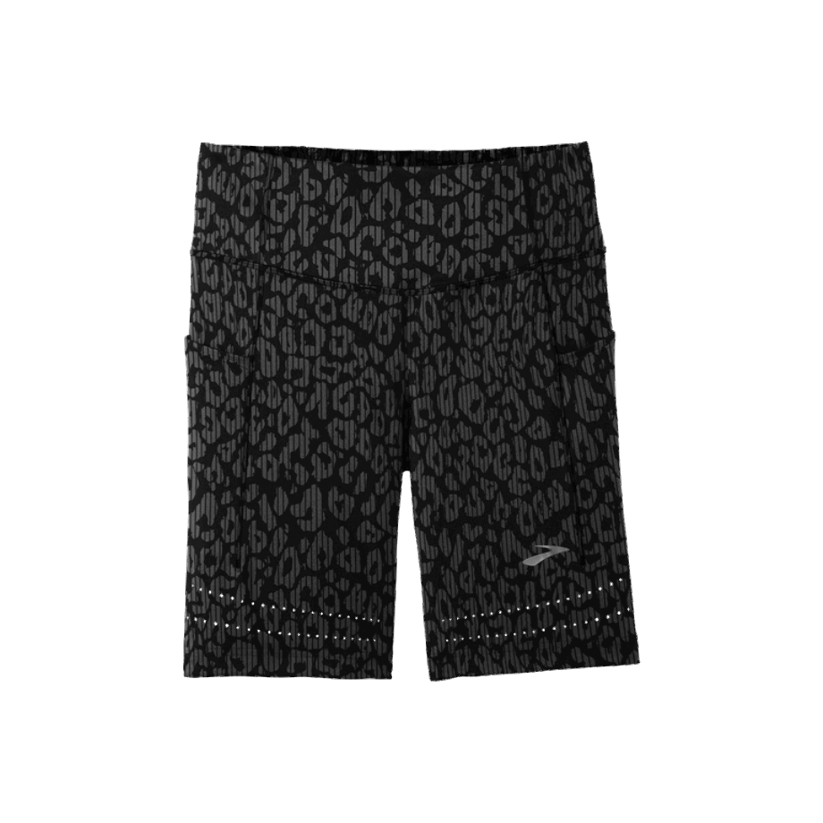 Brooks Method 8" Mallas Cortas Negro-guepardo Cósmico