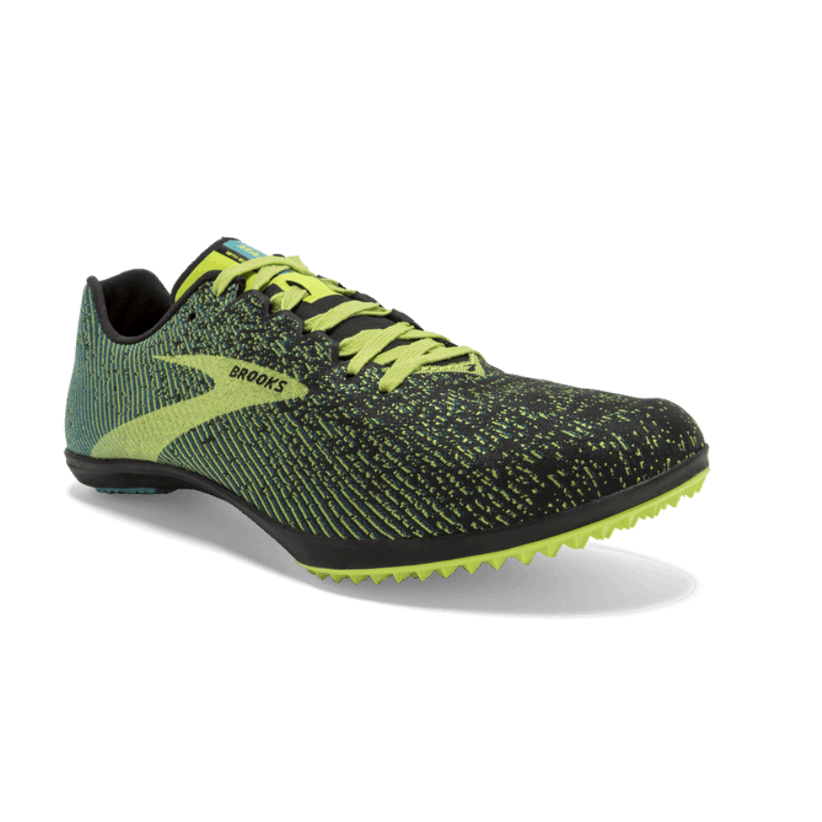 Brooks Mach 19 Sin Espigas Negro-brotes-hierba Azul