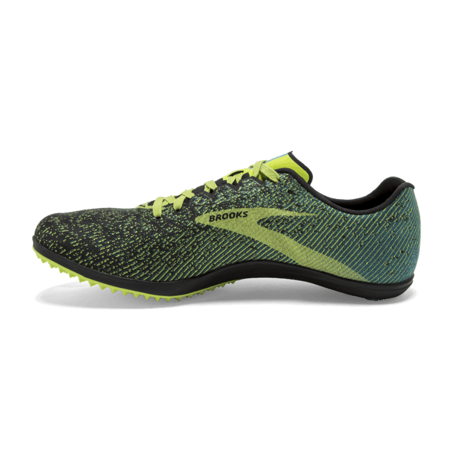 Brooks Mach 19 Sin Espigas Negro-brotes-hierba Azul