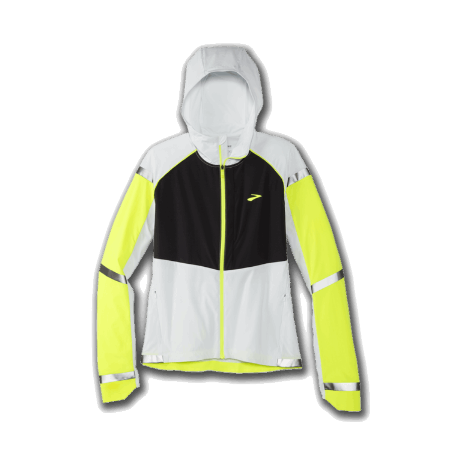 Chaqueta Brooks Carbonite Mujer Icy Grey-black-nightlife