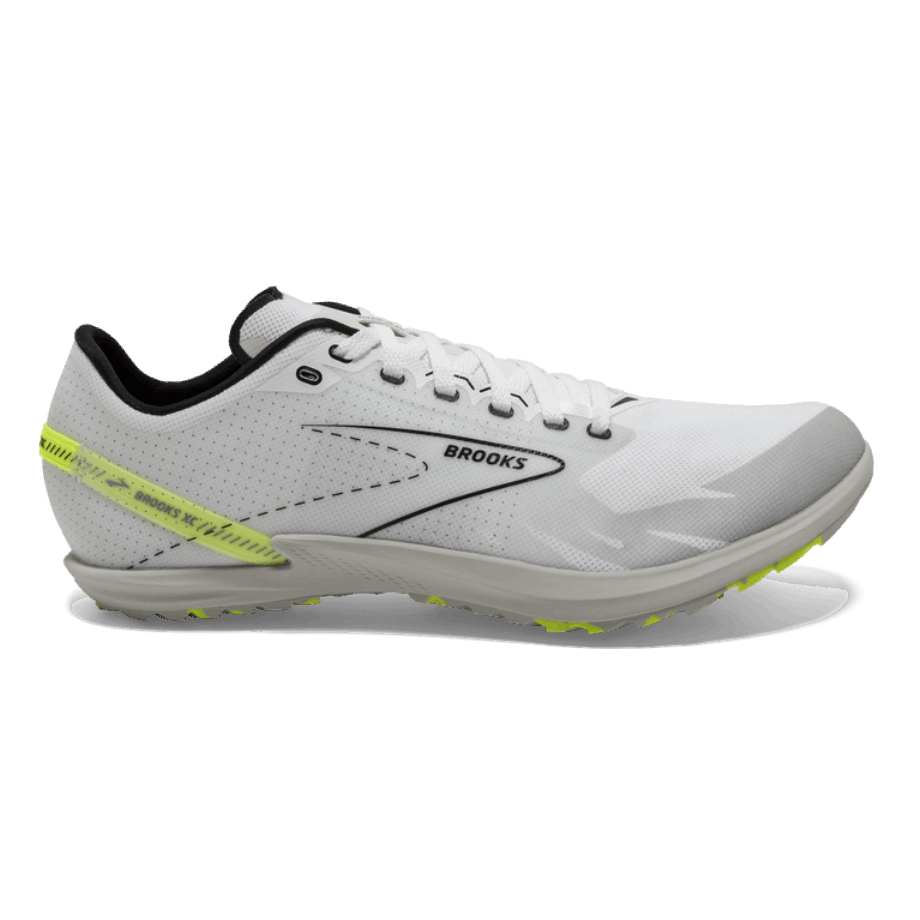 Brooks Draft Xc Sin Clavos Blanco-negro-vida Nocturna