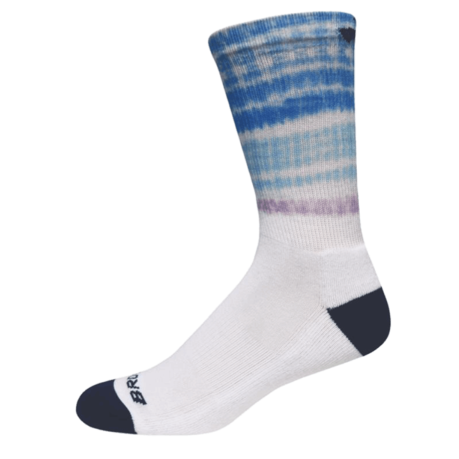 Brooks Tempo Crew Tie Dye Blanco